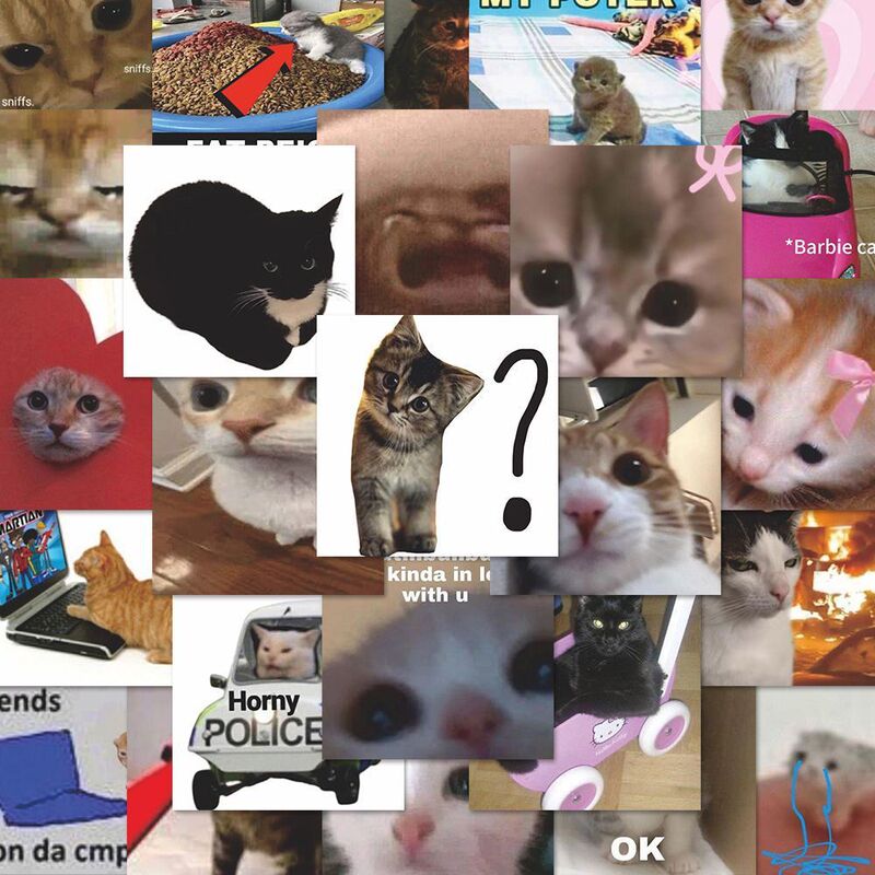 200 枚の柔らかくてかわいい、かわいい猫のインスタイルの見栄えの良いステッカー DIY 携帯電話ケース デスクトップ楽しい装飾|undefined