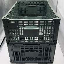 塑料折叠筐生鲜水果陈列运输筐物流搬运存储塑料折叠筐