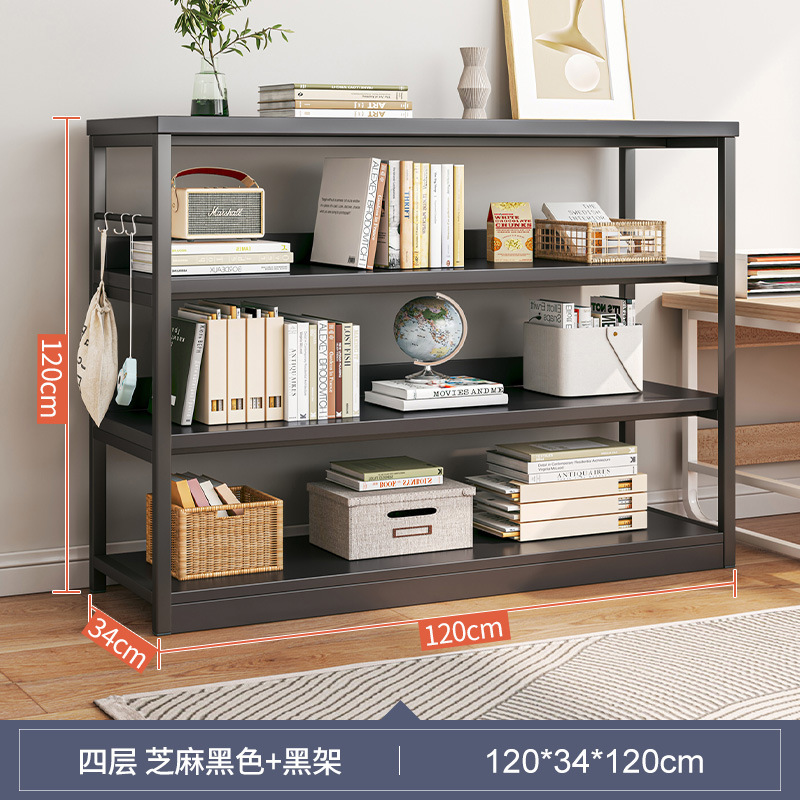 Estante de sala de estar Estante de piso Estante de almacenamiento multicapa Estante de exhibición doméstico contra la pared Estante de almacenamiento integrado Gabinete bajo