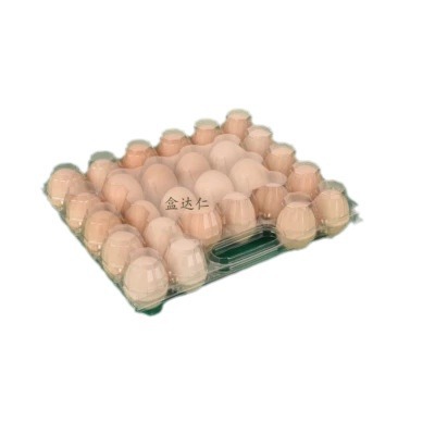 Bandeja de huevos de plástico desechable 28 piezas con hebilla con tapa a prueba de golpes transparente suelo huevo caja de embalaje fábrica directa envío gratuito