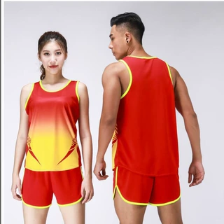 田径服套装男女体育生训练服体考背心比赛服运动马拉松跑步服印制