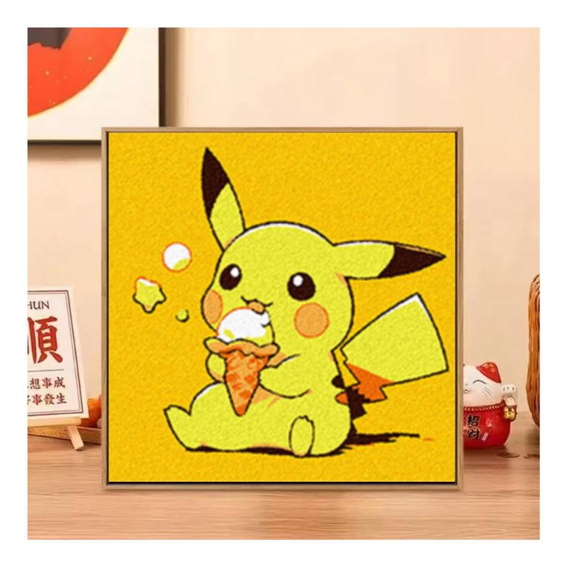 20*20数字肌理画diy网红手作店批发摆摊手工石英砂立体浮雕装饰画|undefined