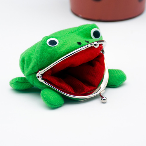Cartoon coin purse frog wallet creative cartoon coin clip cross-border e-commerce supply small purse coin purse cute