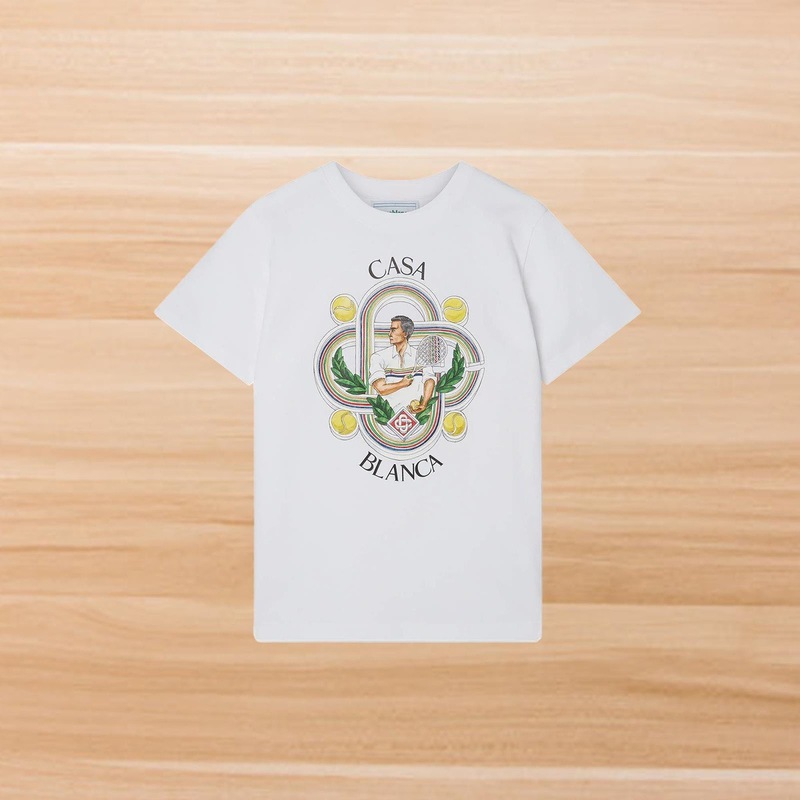 カサブランカ カサブランカ 半袖 ヘビーウェイト 260g アメリカのトレンド ブランド ニッチ ルーズ ハイストリート Tシャツ|undefined