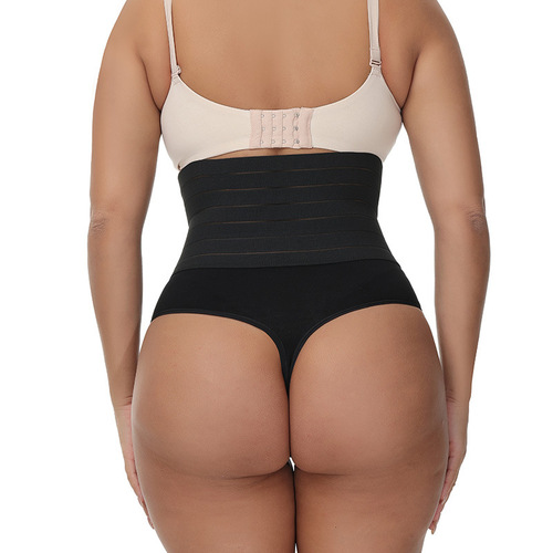 Amazon's new cross-border high-waisted tummy-tightening pants, women's underwear, thong, high-elastic, high-waisted, body-shaping, tummy-tightening pants