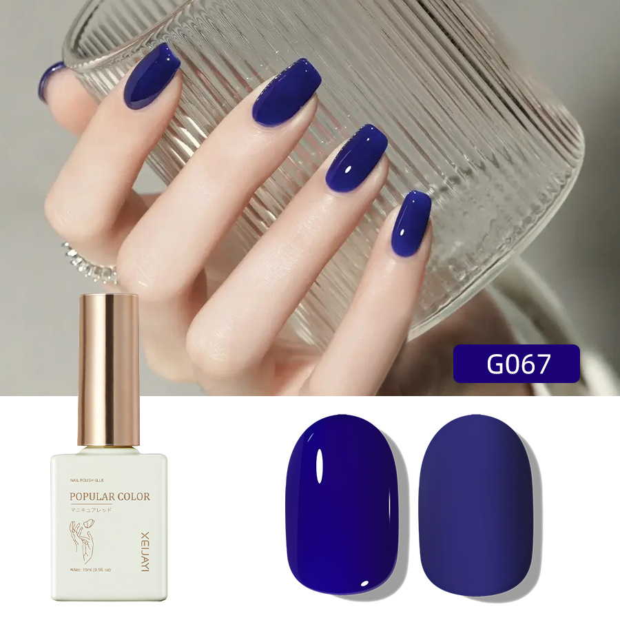 Solid color new white nail polish gel naked through nail shop special high nail polish lasting firm factory wholesale