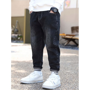 H 39959 Toddler black denim pants �д�Сͯ��ɫţ��ѝ�羳