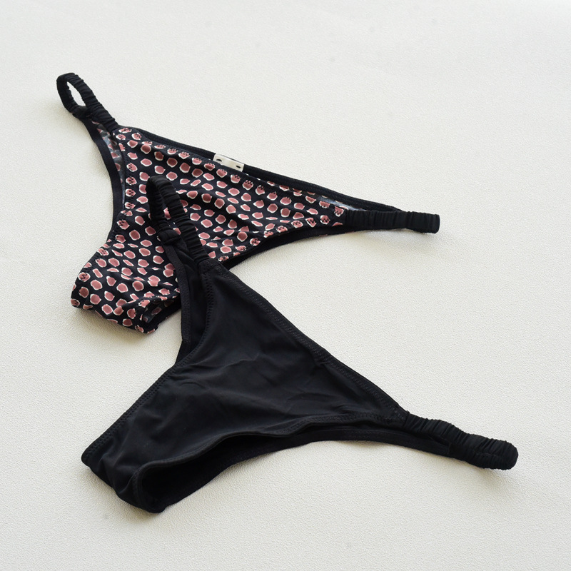 Spanish sexy one-piece underpants silky milk silk half-wrap hip European and American comfortable underpants cotton crotch breathable