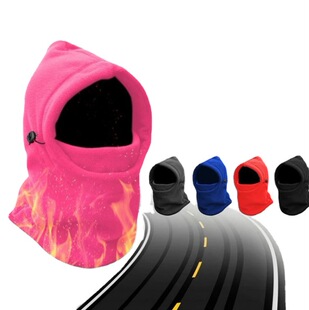 Outdoor Riding Warm Hat Windproof Cold-proof Headgear Velvet Fleece Headgear Hat Mask Thickened Warm Snow Hat