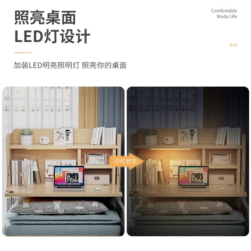 mesa de cama dormitorio tabla de computadora colgante dormitorio artefacto plegable mesa de estudio para estudiantes universitarios