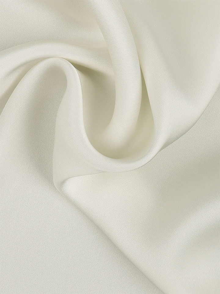 Đầm hai dây satin ngắn viền ren hở lưng buộc dây chiết eo dáng ôm — Màu trắng chi tiết 18
