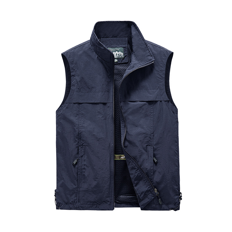 Chaleco de lana impermeable al aire libre abrazadera de caballo transfronteriza fuera de invierno fotografía de pesca multi-bolsillo chaleco de herramienta hombre personalizado