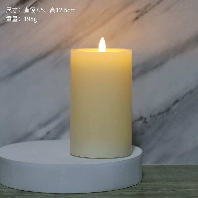 石蜡电子蜡烛生日婚庆装饰ins风道具子弹头摇摆led蜡烛电子小夜灯|undefined