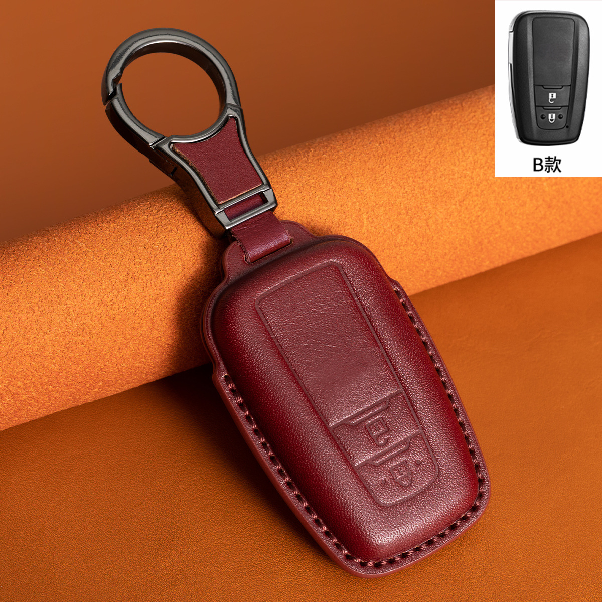 B형-버건디 [금속 버클]