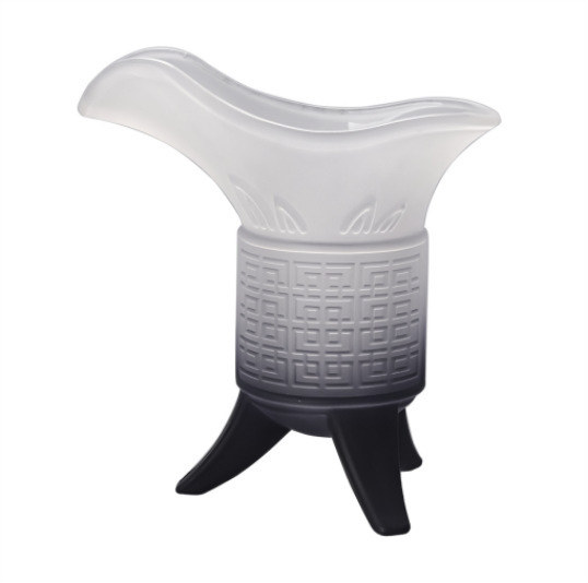 Gradiente esmerilado taza del emperador negro creativo taza antiguo casero retro taza de té de leche imperial Qin Shi taza antigua de tres patas