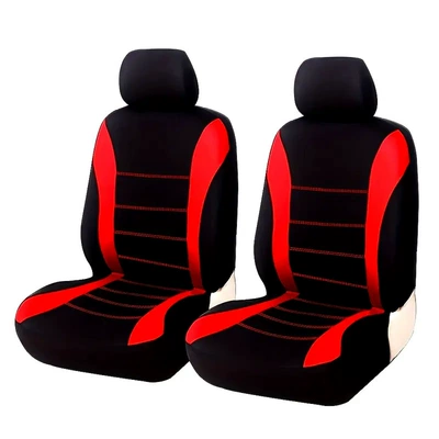 Universal seat cover — Cover, Fabric, Elastic, Seat Cushion - red-4-piece-set-universal