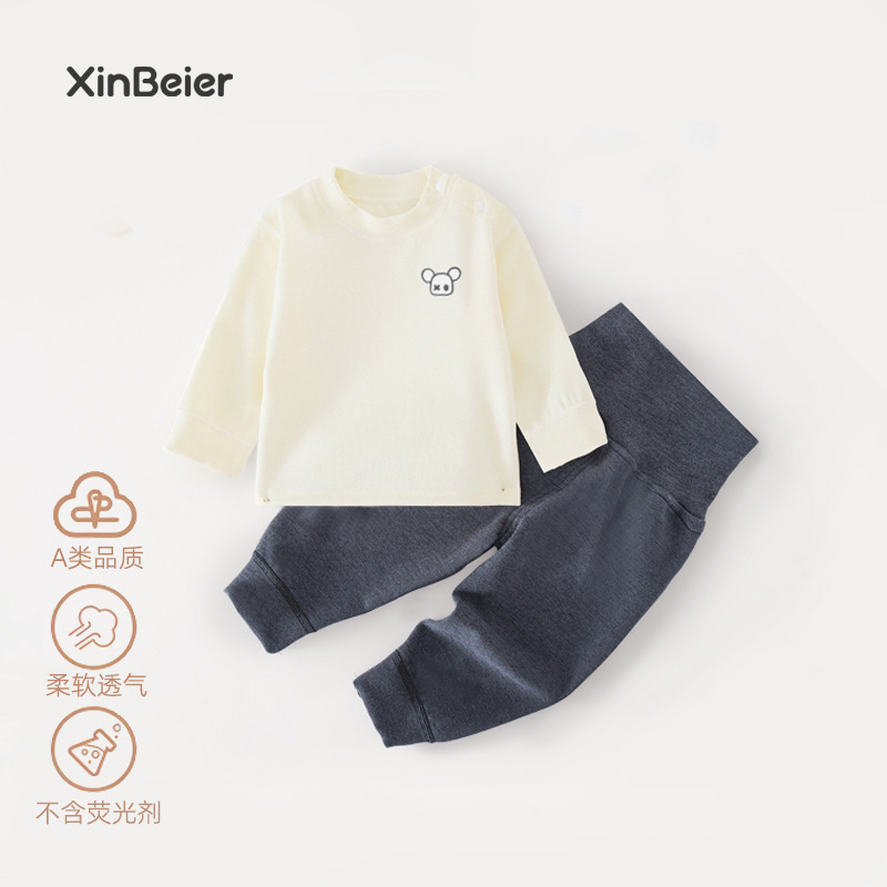 2025 nuevo conjunto de ropa interior cálida para niños chaqueta de otoño pantalones de otoño para hombres y mujeres camisetas de camisa de terciopelo de doble cara pijamas ropa para el hogar