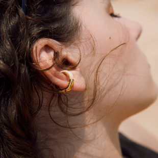 P & n Double-sided Niche Design Advanced Feeling Temperament Earrings Without Ear Holes