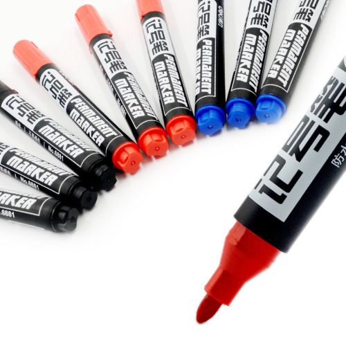 Deli marker 6881 large head oily marker pen CD disc pen hook pen stationery wholesale