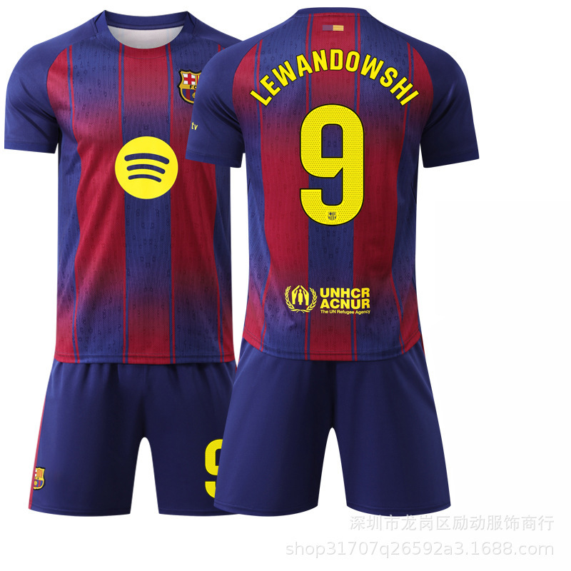 2526 新しい No. 10 アマール ジャージ バルセロナ ホーム イエロー ラ・リーガ バージョン サッカー ユニフォーム ラッシュフォード セット|undefined