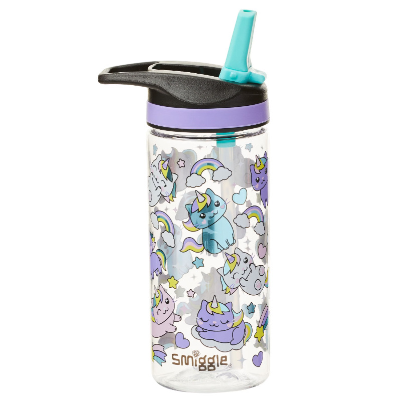 Australia smiggle silicona boca de paja tetera de agua de los estudiantes de la escuela primaria taza de agua para niños taza de mano