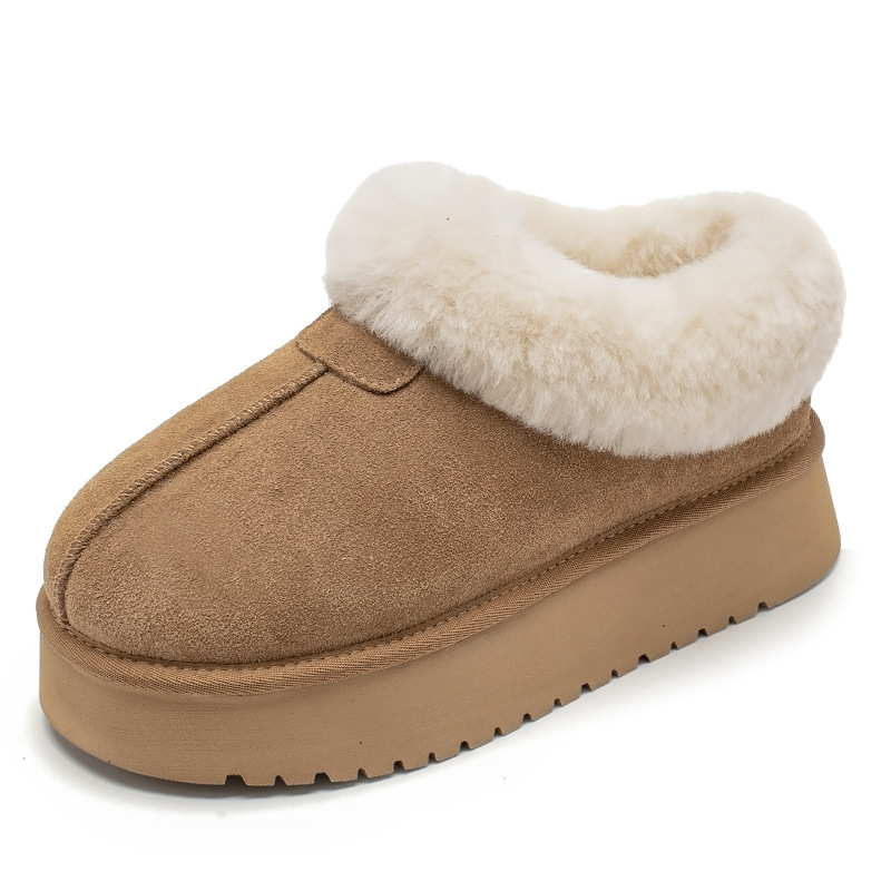Botas de nieve Augushiden para mujer, otoño-invierno 2025, nuevas botas cortas de moda con suela gruesa, forro de felpa y forro polar.