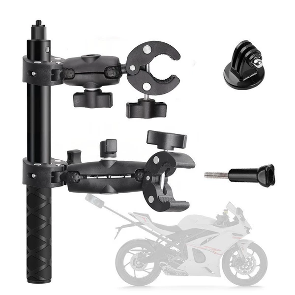 6+9-inch double-head clip + 1.2-meter selfie stick + adapter