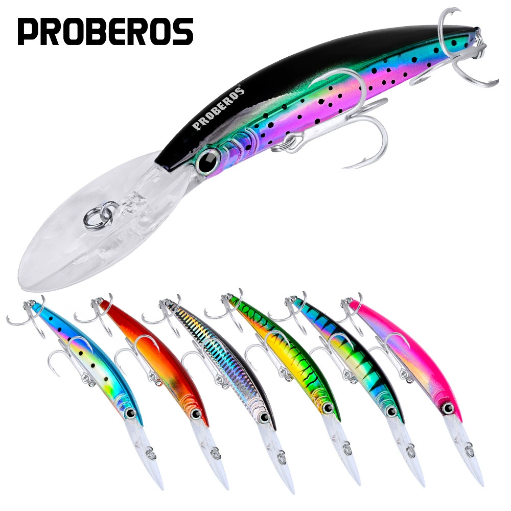 PRO BEROS бренд Luya приманка Морская рыбалка приманка Mino 17cm27g пластиковая жесткая приманка 10 цветов дополнительно DW358