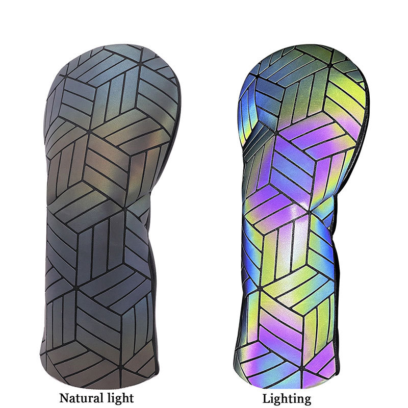 Nuevos suministros de golf personalizados, juegos de palos de golf, juegos de madera, juegos de cabeza de varilla de color mágico, juegos protectores que cambian de color transfronterizos