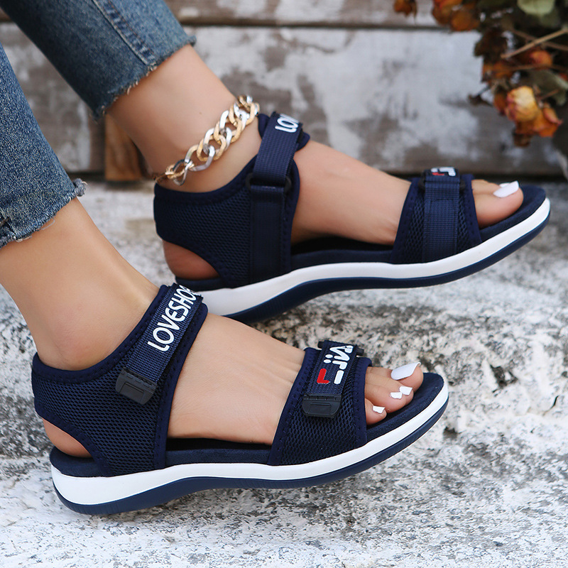 Women's Comfort Wedge Sandals – Adjustable Velcro Strap, Lightweight Cushioned Sole, Non-Slip Design For Walking, Beach & Casual Wear_voghion.com