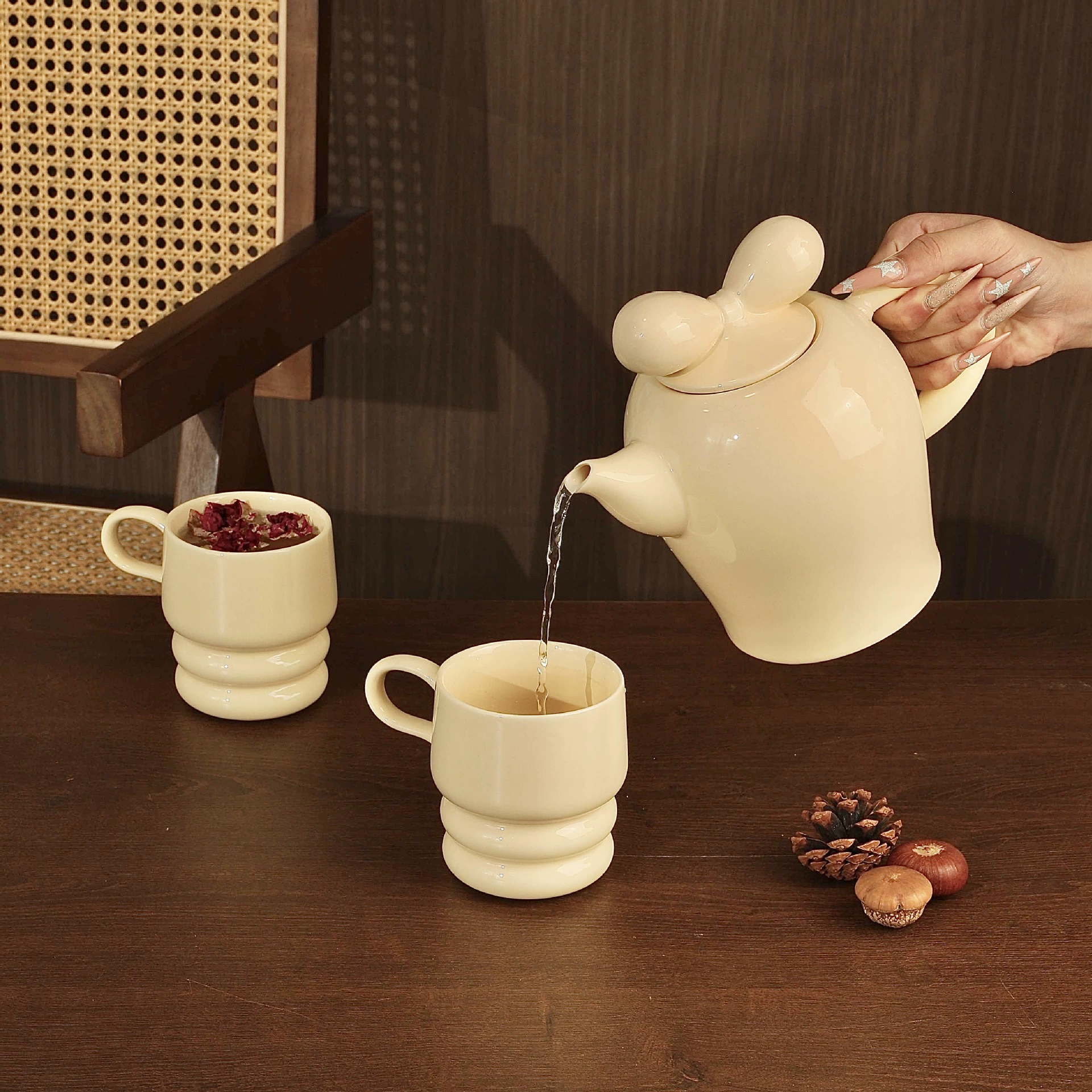 High-end afternoon tea for bride, tea set, wedding gift