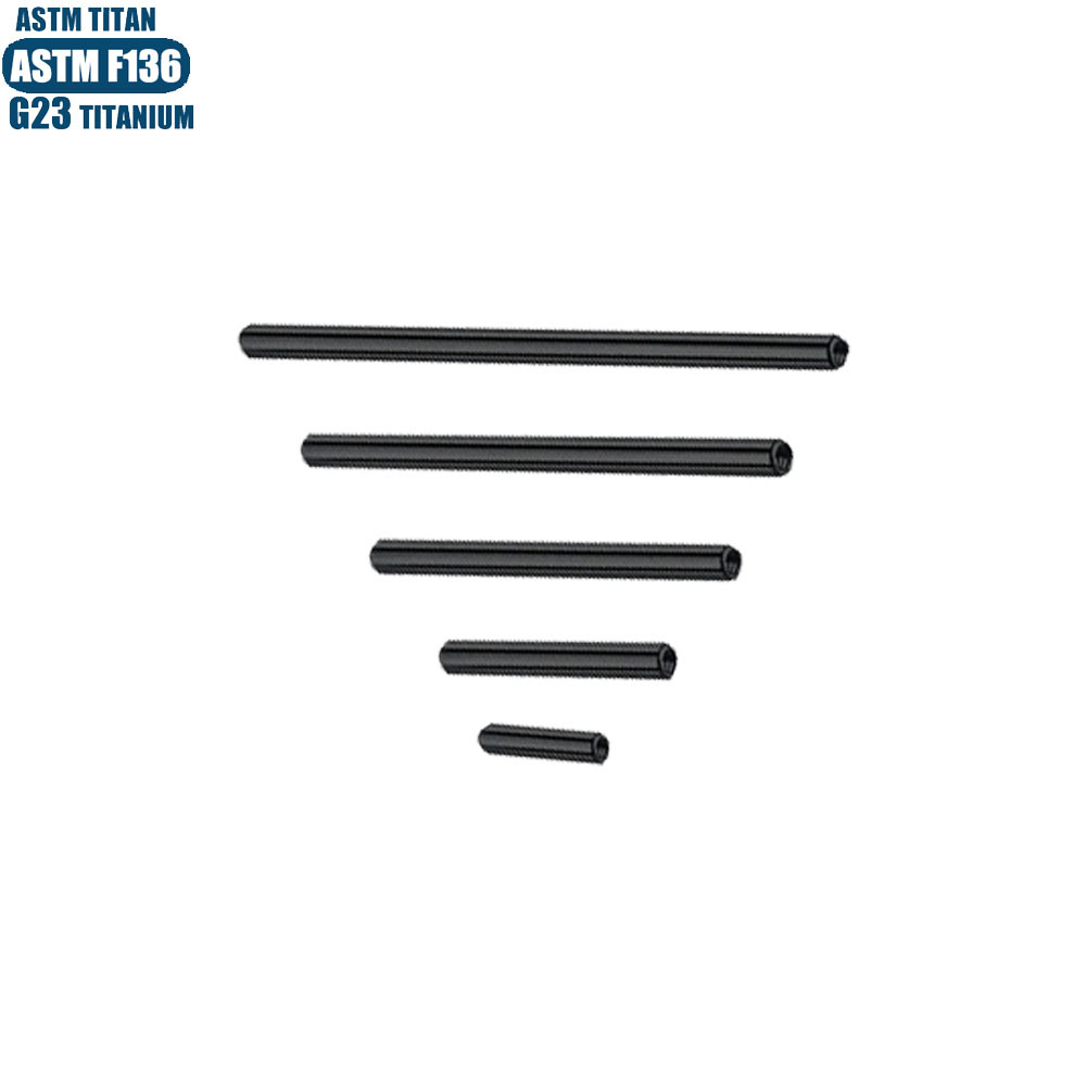 Pointed titanium steel lip stud product view
