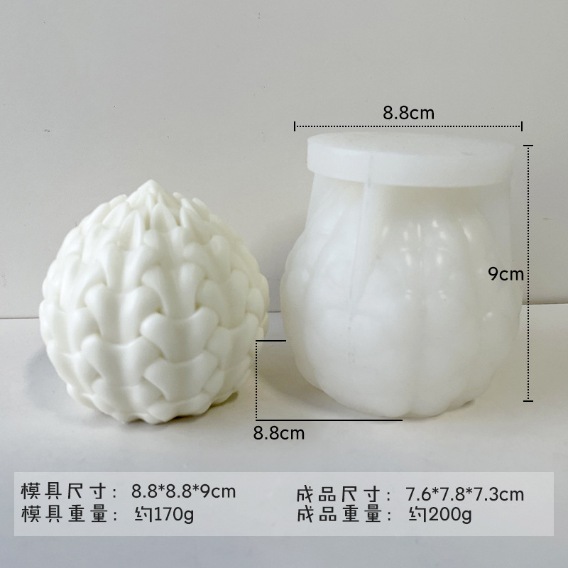 Semilla de vida geométrica aromaterapia vela molde de silicona DIY aromaterapia bola flor brote flor jabón hecho a mano herramienta abrasiva