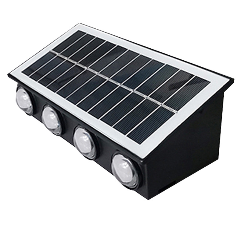 Pinye Lámpara de pared solar Lámpara de jardín exterior Lámpara de jardín de pared para el hogar Lámpara de pared de atmósfera luminosa arriba y abajo