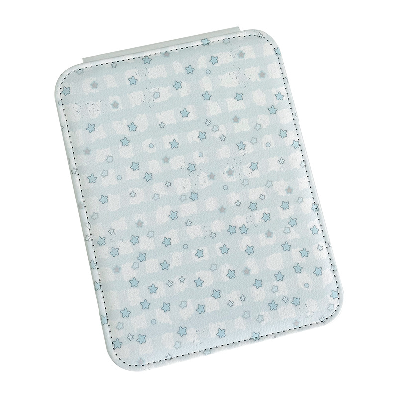 Espejo de maquillaje de escritorio estrella de dibujos animados pequeño espejo plegable portátil de viaje espejo de maquillaje espejo de maquillaje simple