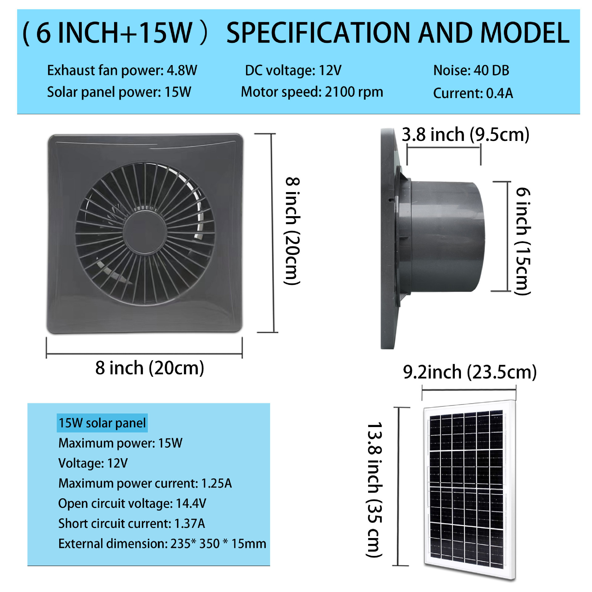 그레이 모델-사양-6inch-15w