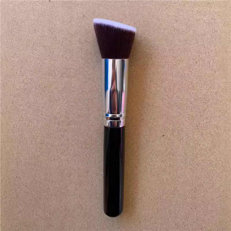 Directo de fábrica sola cabeza plana base líquida cepillo oblicuo cabeza plana BB cepillo de polvo suelto cepillo de La Fundación cepillo de maquillaje herramientas de belleza