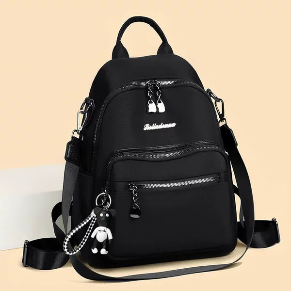 2025 New Korean Style Fashionable Backpack, Simple Women's Bag, Lightweight School Bag, Casual Travel Large-Capacity Backpack