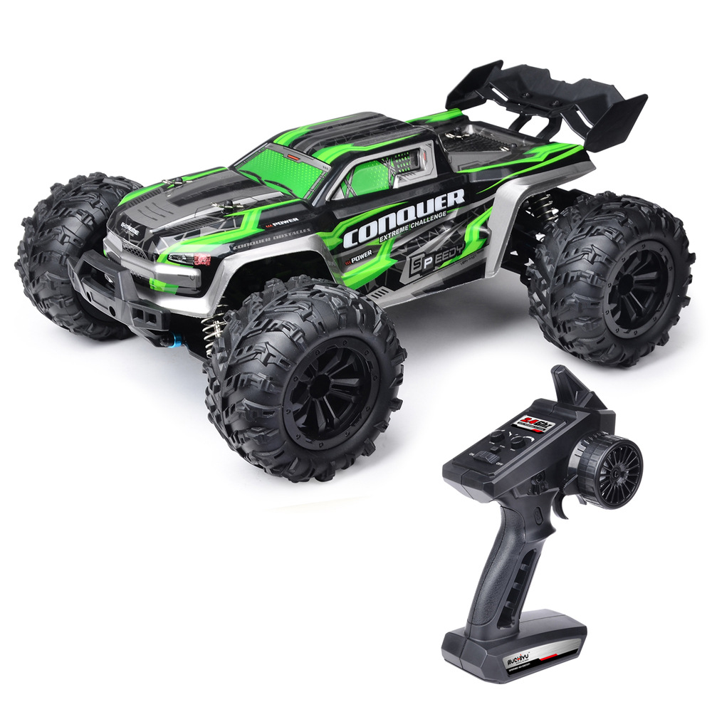 SUCHEYU 1:16 Vehículo todoterreno de alta velocidad 4x4 a escala completa Big Foot, modelo de coche eléctrico con control remoto 4x4