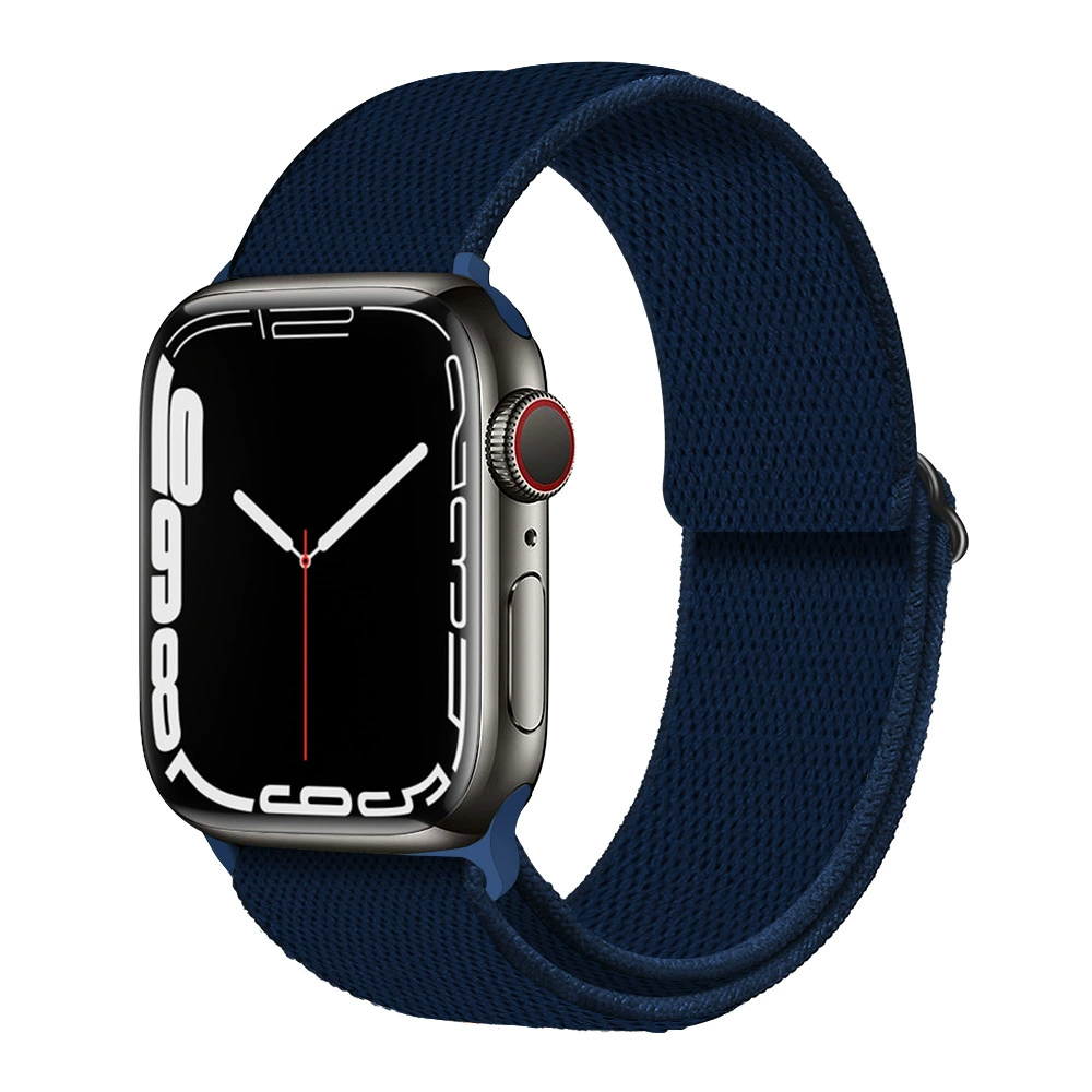 Ремешок для часов (Apple) для Apple Watch 5/6/7/8/SE, эластичный нейлоновый, пластиковый разъём, мультиразмер