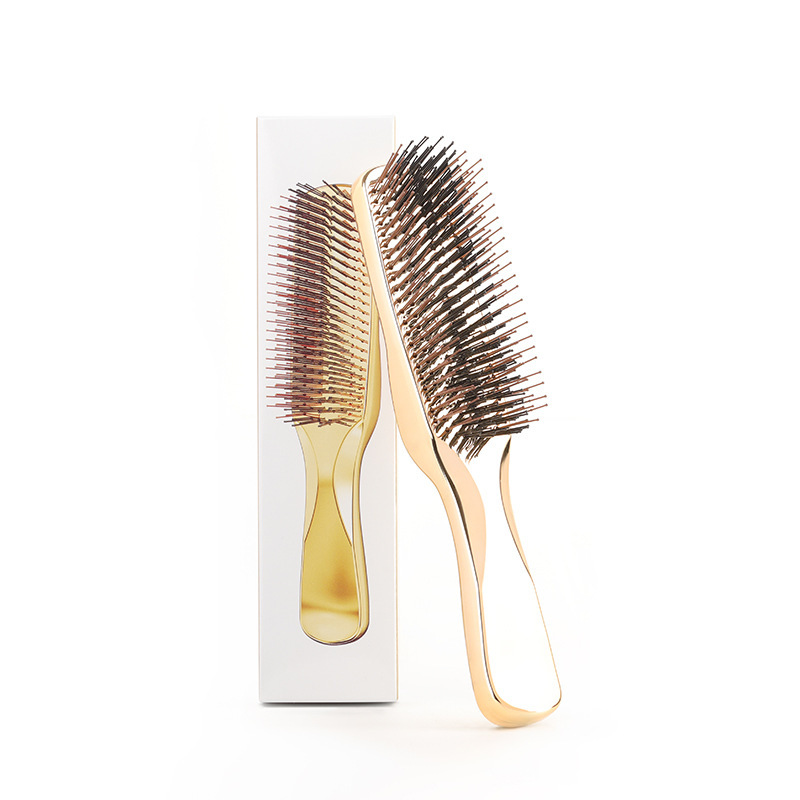 Modway 電気メッキヘアスタイリングコームマッサージ頭皮コームエアクッションコームふわふわエアバッグヘアコーム女性の帯電防止|undefined
