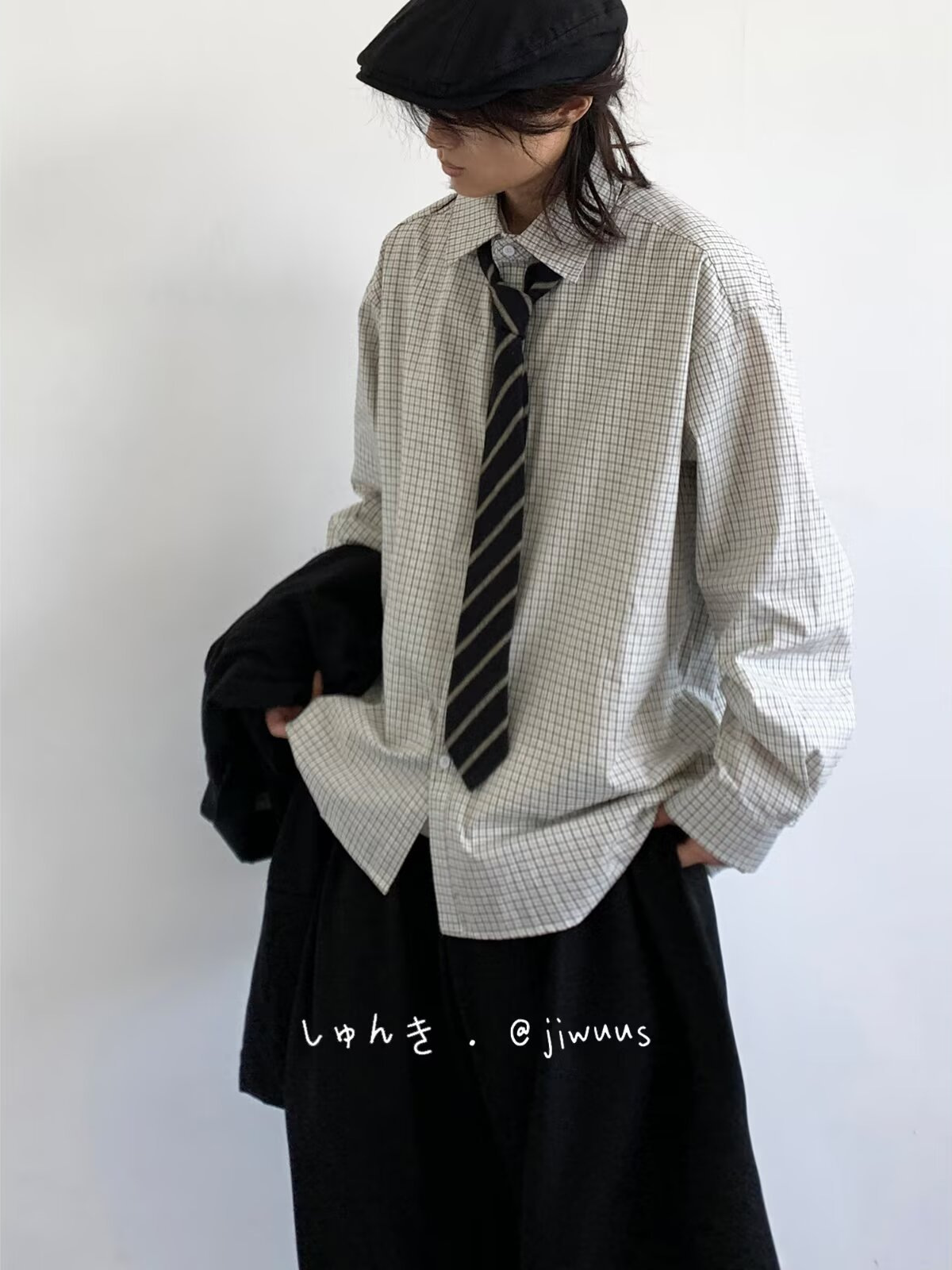 Japanese retro autumn shirt