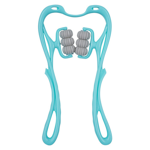 Cervical spine massager manual neck clamp multi-function kneading roller 6-ball shoulder and neck relaxation rich bag massager