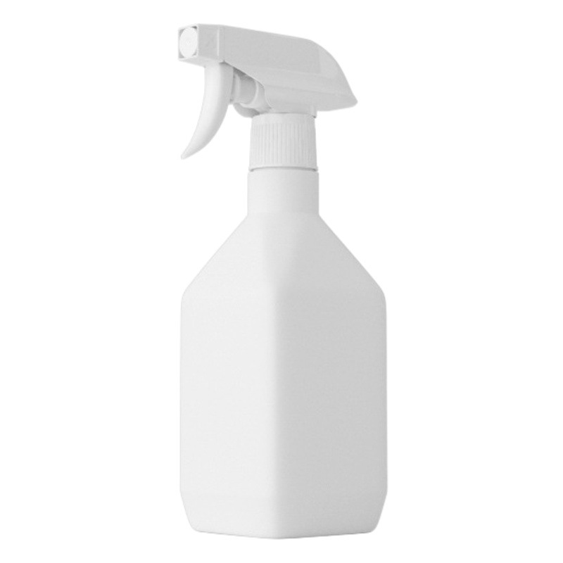 300ml 500mlPE botella de aerosol de hombro cuadrado botón de mano pistola de plástico completa botella de pulverización de limpieza sub-botella regadera