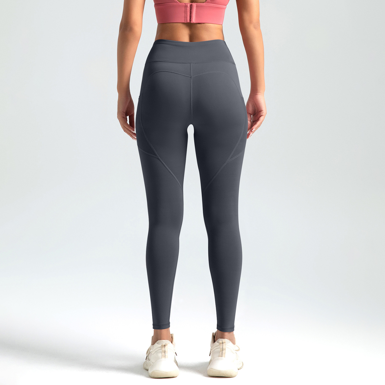 Zona especial transfronteriza deportivo pantalones de fitness pantalones de melocotón correr caderas cintura alta abdominal elástico cuerpo apretado