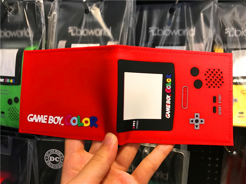 PS maneja de juegos cartera de dibujos animados máquina de juegos corta doble pegamento cartera de cambio cartera de cuero de PVC cartera de tarjetas