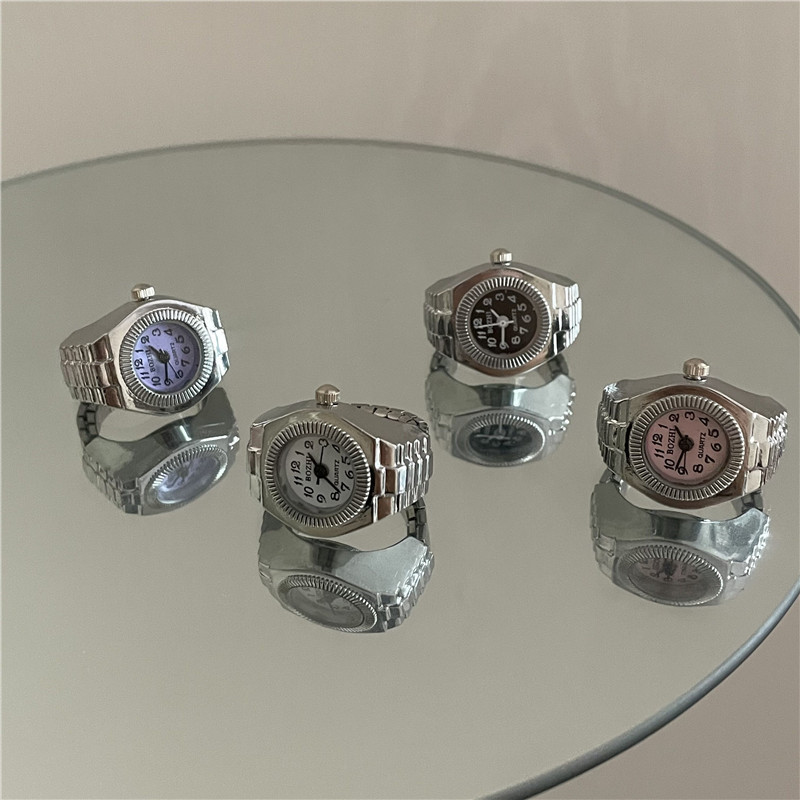 Mode Punk Uhrförmiger Elastischer Ring Großhandel Nihaojewelry display picture 6