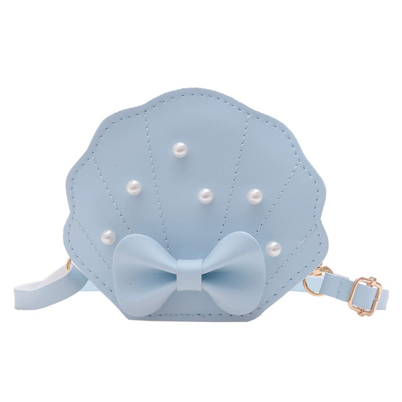 Summer children's bag, one-shoulder bag from pearl, children's chain, chain bag