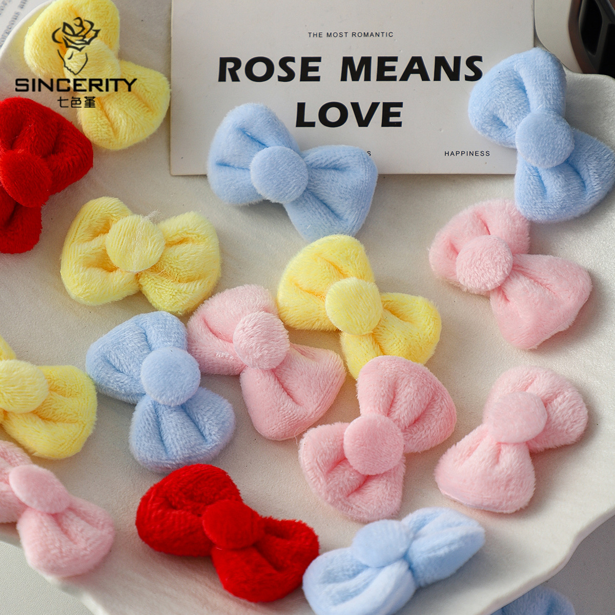 Siete colores cordier peluche jugar arco ramo floral decoración floral con peluche con DIY regalo floral