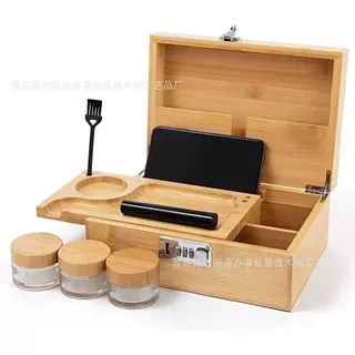木质收纳架现代简约家用烟丝收纳盒精美木制储物盒家居装饰收纳盒